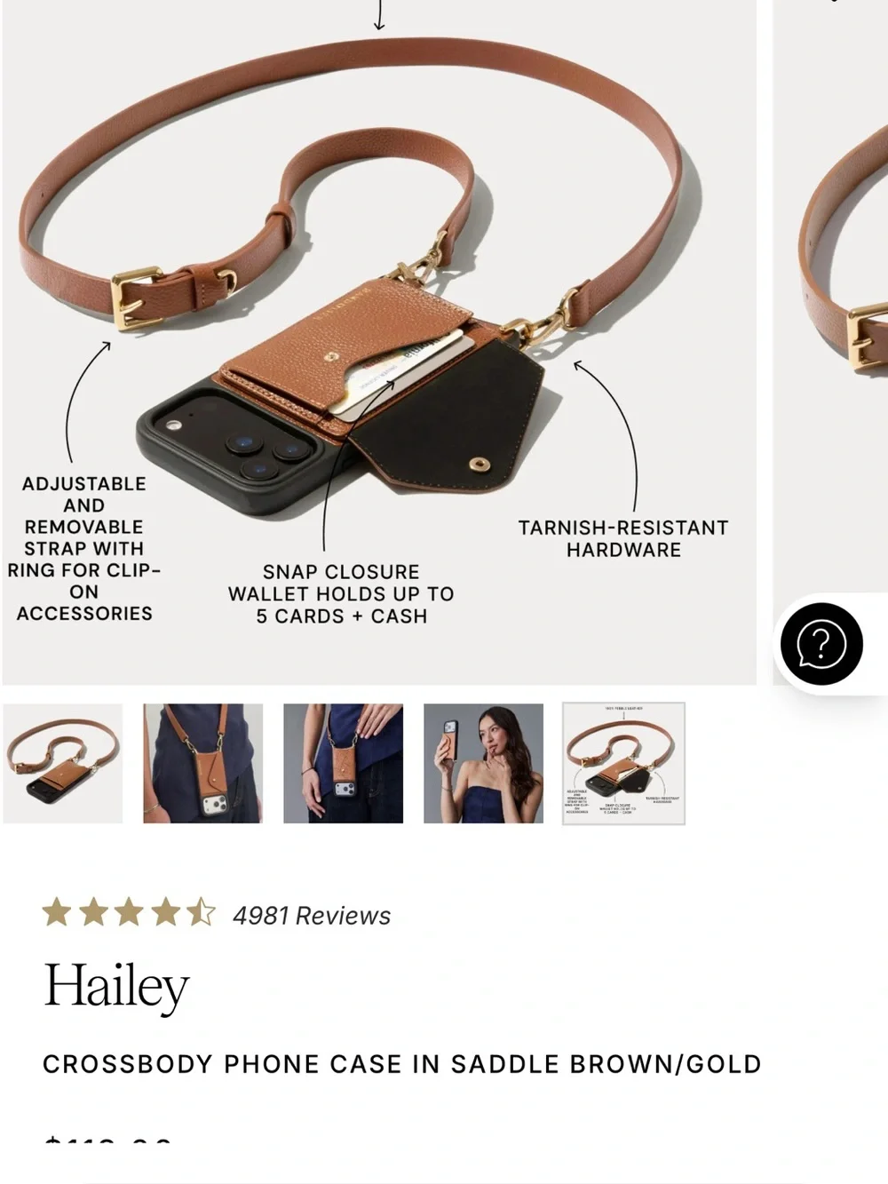 Bandolier leather phone